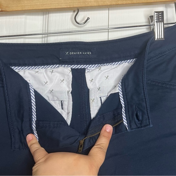 Denver Hayes Mid Rise Garment Wash navy Bermuda Shorts size medium - Picture 8 of 11